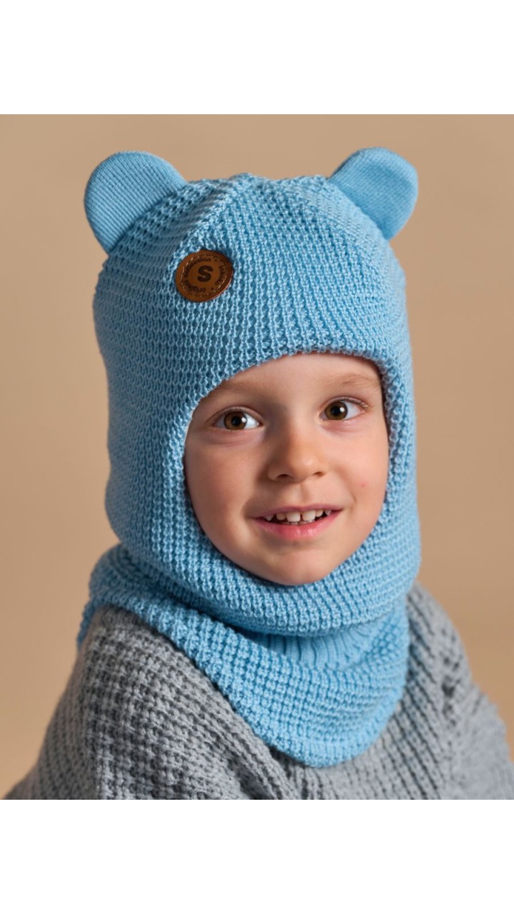 ШЛ-24055-50 Шапка-шлем, небесный